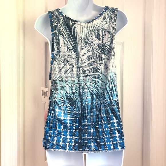 🆕PINK LOTUS | By Athleta Blue Print Tank - Picture 2 of 6